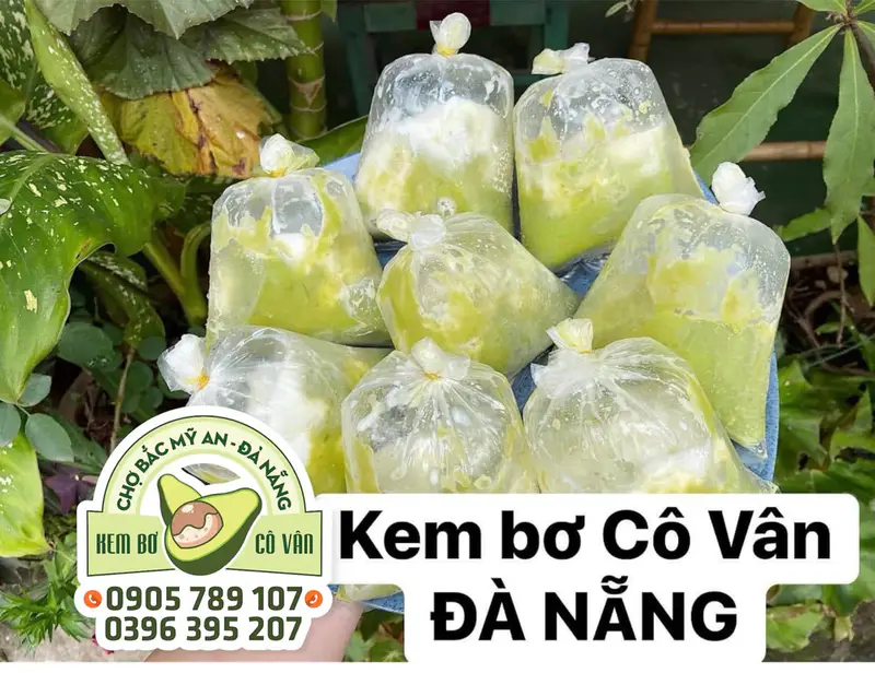 Kem Bơ Cô Vân chợ Bắc Mỹ An ( Avocado ice cream Ms.VAN at Bac My An market ) - ảnh 2